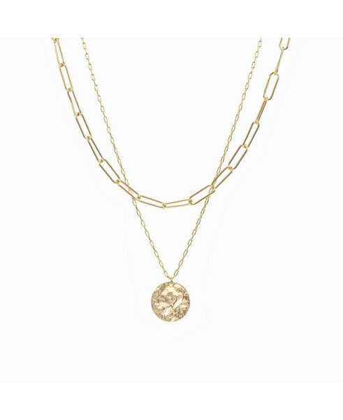 Roth Layered Medallion Necklace
