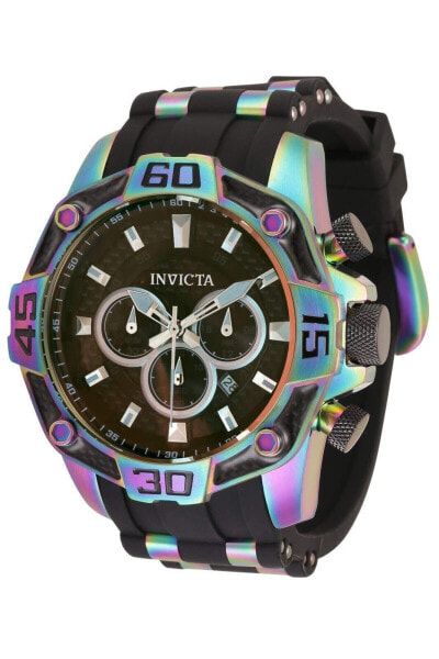 Invicta Men's Pro Diver 52mm Stainless Steel Silicone Quartz Watch Black (Mod...