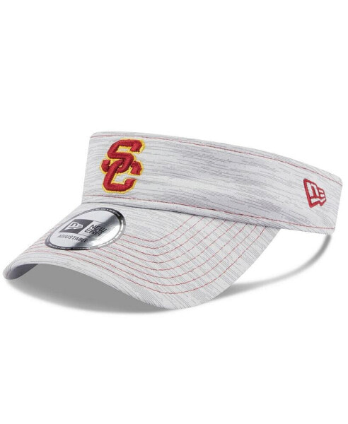 Men's Gray USC Trojans Logo Adjustable Visor