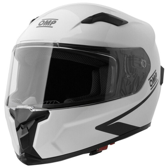 Полный шлем защитный OMP CIRCUIT EVO2 белый XL