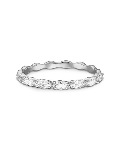 Vittore Marquise Cut Rhodium Plated Ring