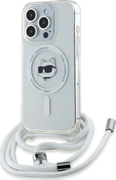 Karl Lagerfeld Karl Lagerfeld KLHMP14XHCCHNT iPhone 14 Pro Max 6.7" hardcase transparent IML Choupette Head & Cord Magsafe