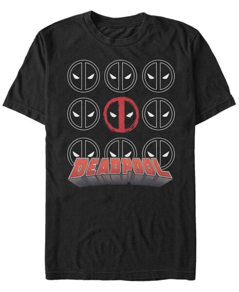 Men's Deadpool Icon Stack Short Sleeve T-shirt