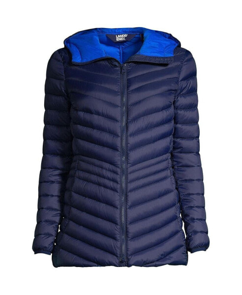 Women's Wanderweight Ultralight Packable Hooded Long Down Jacket