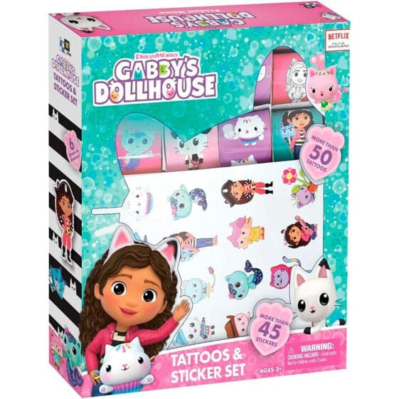 Развивающие игры Cefa Toys Набор наклеек и татуировок Gabby´s Doll House