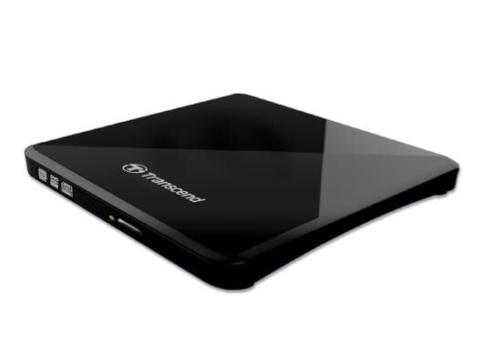 Transcend Portable DVD Writer Black - Black - DVD±R/RW - USB 2.0 - CD-R - DVD+R - DVD+R DL - DVD+RW - DVD-R - DVD-R DL - DVD-RAM - DVD-RW - 5 - 40 °C - 142.8 mm