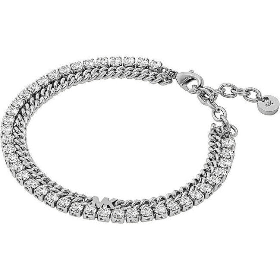 Glittering double bracelet Tennis MKJ8277CZ040