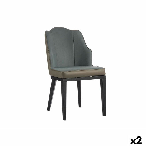 Кресло оболочка Синий Чёрный Серый Сталь 48 x 88 x 60 cm (2 штук)