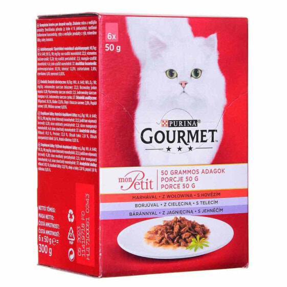 PURINA NESTLE Gourmet Mon Petit Meat Mix 50g Wet Cat Food 6 Units