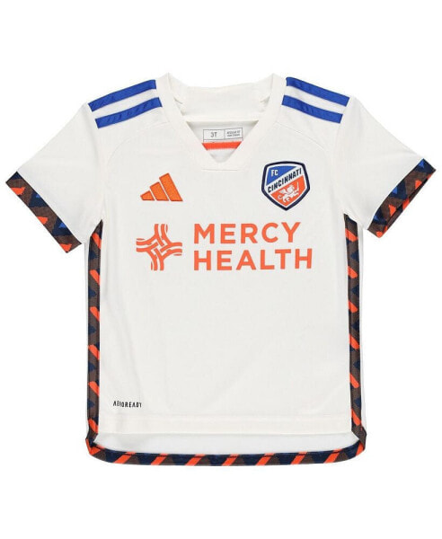 Футболка для малышей Adidas FC Cincinnati 2024 AEROREADY белого цвета