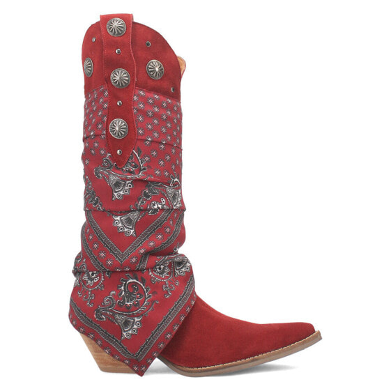 Dingo Rhapsody Southwest Snip Toe Cowboy Womens Red Casual Boots DI194-600