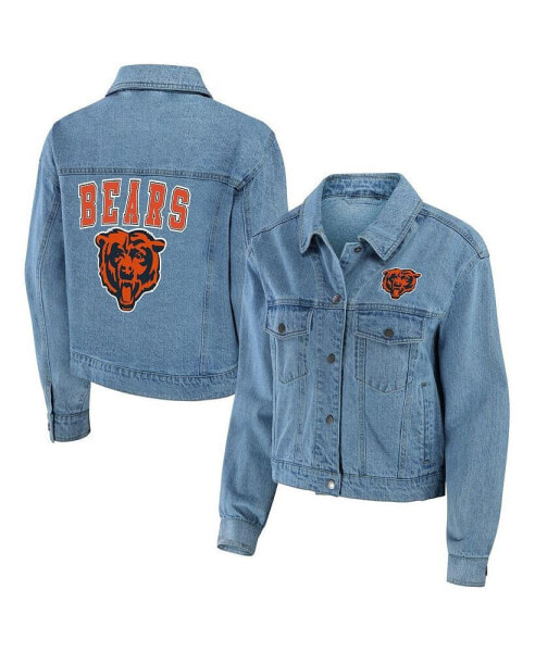 Women's Chicago Bears Full-Snap Denim Jacket