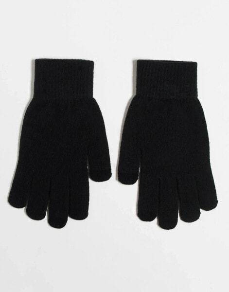 Vero Moda touchscreen gloves in black