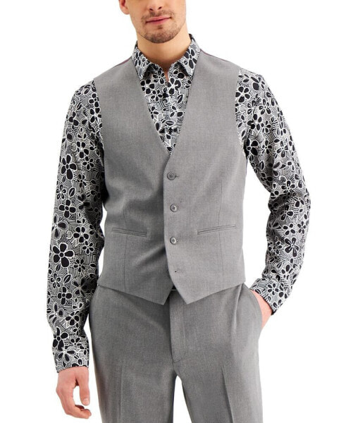 Жилет мужской I.N.C. International Concepts Slim-Fit серый Solid Suit