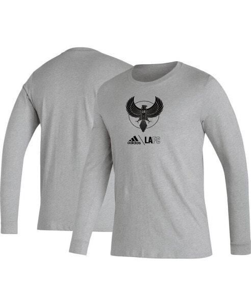 Men's Heather Gray LAFC Icon Long Sleeve T-shirt