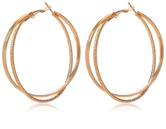 Fashion bronze hoop earrings