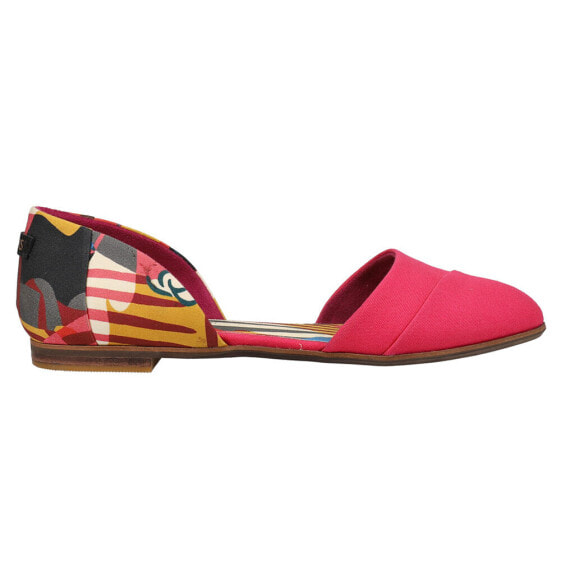 TOMS Jutti D'orsay Slip On Womens Pink Flats Casual 10016366T