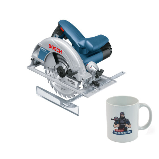 Bosch Handkreissäge GKS 190 + GOTOOLS Kaffeetasse 300ml "Echter Werkzeugfan"