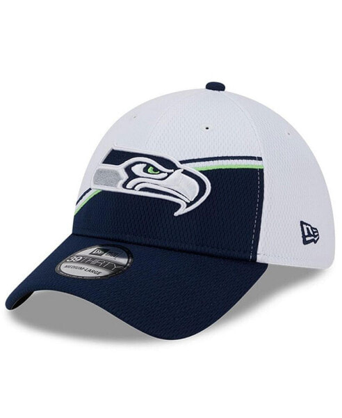 Бейсболка-флексбейс New Era Seattle Seahawks 2023 NFL белая синяя (мужская)