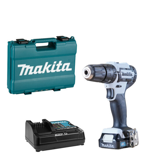 Makita Akku-Schlagbohrschrauber HP333DSAW 12V weiß mit 1x 2,0 Ah Akku + Lader in Koffer