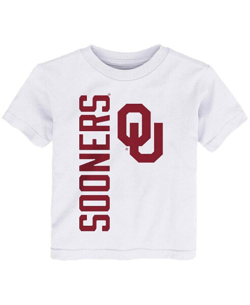 Boys and Girls Toddler White Oklahoma Sooners Big & Bold T-shirt