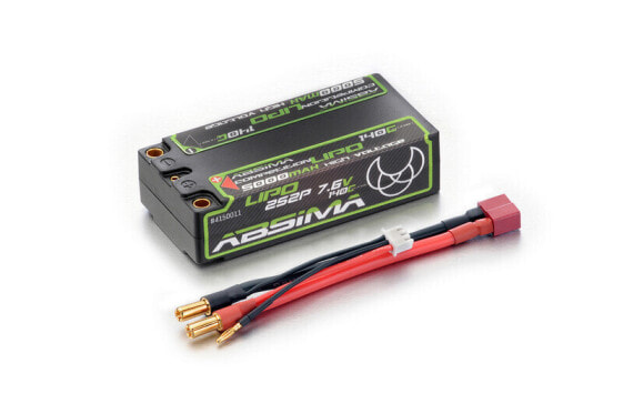 Absima Batteria ricaricabile LiPo 7.6 V 5000 mAh Numero di celle 4 140 C Hardcase 5 mm