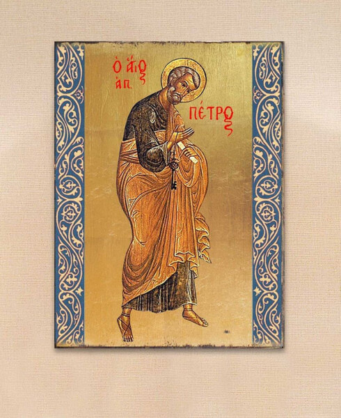 Интерьерная картина на дереве Designocracy икона Святого Петра 16"