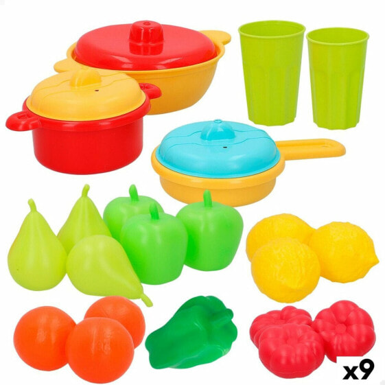 Товар для детей AquaSport Набор игрушечных продуктов Посуда и кухонные принадлежности 24 Предметы (9 штук)