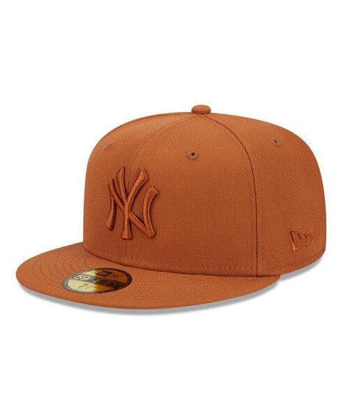 Men's Brown New York Yankees Spring Color 59FIFTY Fitted Hat