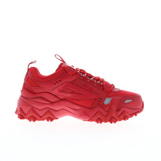 Fila Oakmont Trail 5JM01911-600 Womens Red Leather Athletic Hiking Shoes