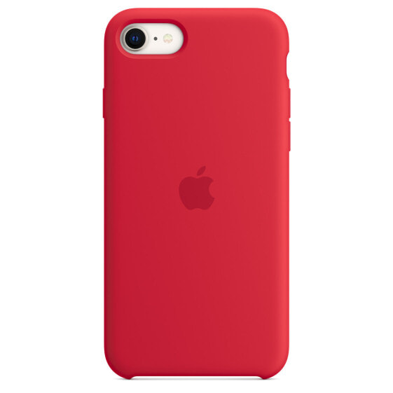 Apple iPhone SE Silicone Case - (PRODUCT)RED, Cover, Apple, iPhone SE (3rd generation) iPhone SE (2nd generation) iPhone 8 iPhone 7, 11.9 cm (4.7"), Red