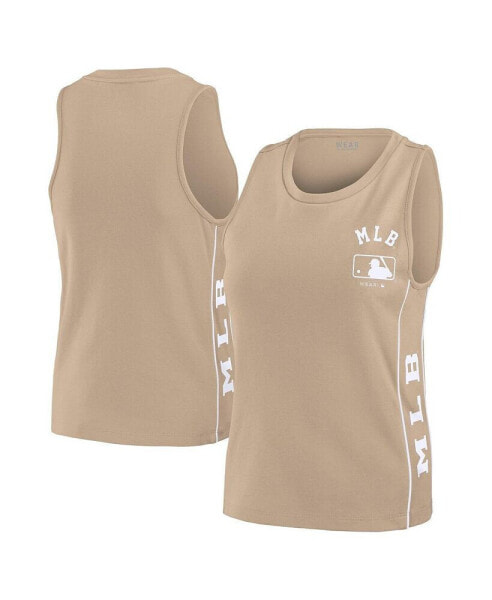 Women's Tan MLB Tonal Tank Top