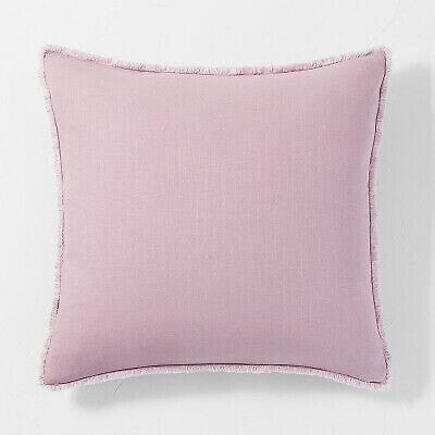 Euro Heavyweight Linen Blend Comforter Sham Mauve - Casaluna