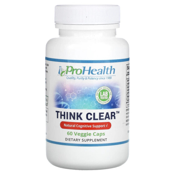 ProHealth Longevity, Think Clear, 60 растительных капсул