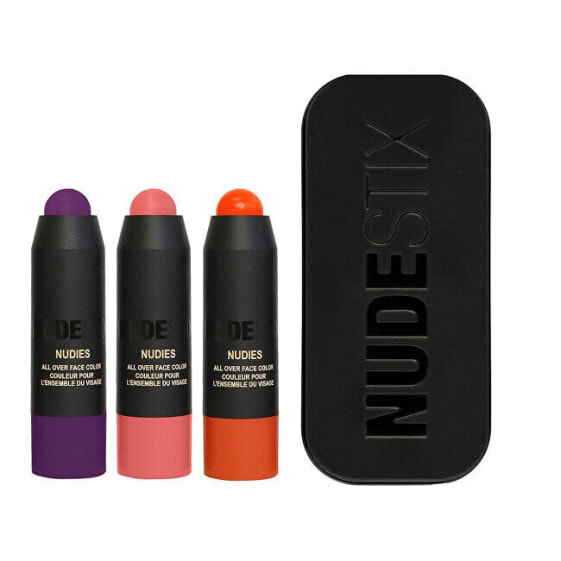 Nudestix Trendy Blush Mini Kit Набор универсальных компактных румян в стике