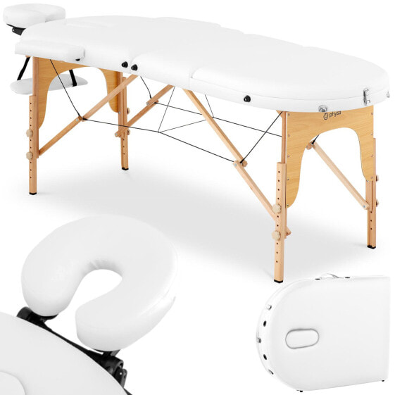 Массажный стол Physa COLMAR WHITE до 227 кг белый