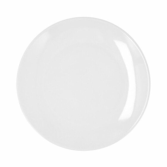 Плоская тарелка Bidasoa Glacial Coupe Керамика Белый (27 cm) (Pack 4x)