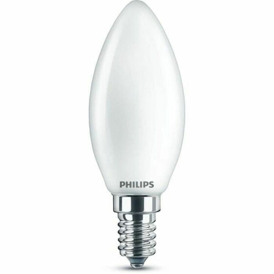 Лампочка светодиодная Philips Вуаль F 4,3 Вт E14 470 люмен 3,5 х 9,7 см (2700 К)