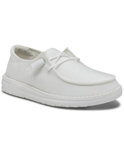 Women's Wendy Slub Canvas Casual Moccasin Sneakers from Finish Line