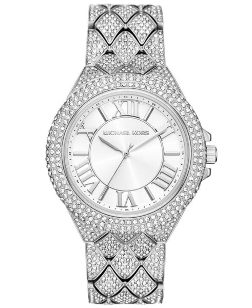 Women's Camille Three-Hand Silver-Tone Stainless Steel Watch 43mm