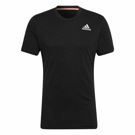 Футболка спортивная Adidas Freelift черная для мужчин