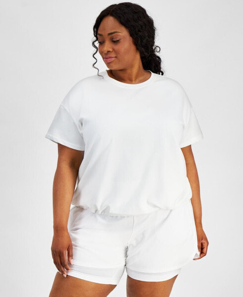 Plus Size Comfort Flow Drawcord T-Shirt, Created for Macy's