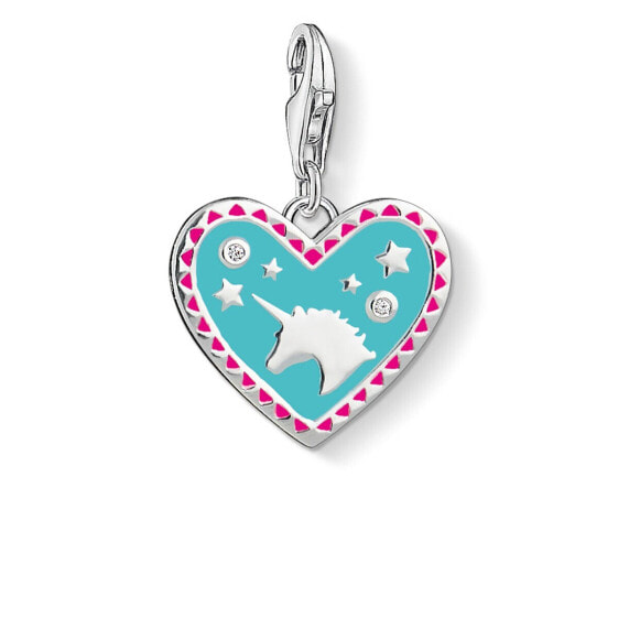 Thomas Sabo Damen Charm Club Charm Herz mit Einhorn 1470-041-17