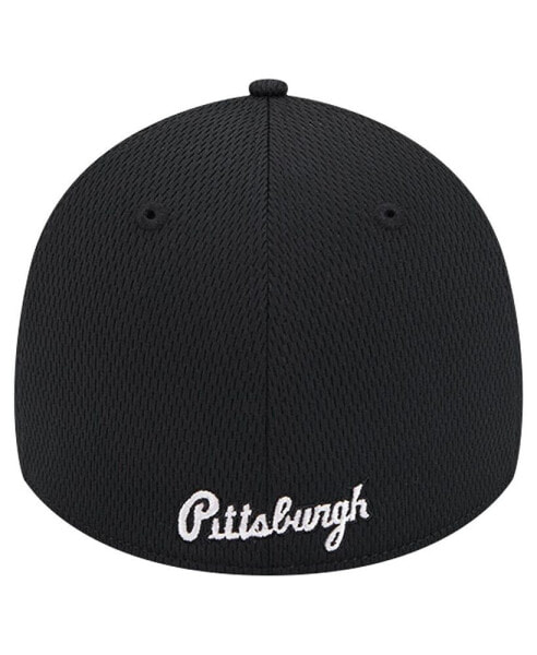 Men's Black Pittsburgh Pirates Active Dash Mark 39THIRTY Flex Hat