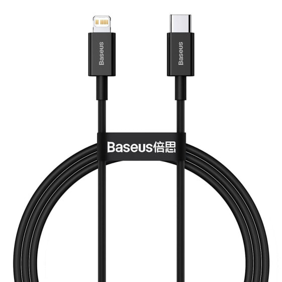 Superior kabel przewód USB-C Iphone Lightning do szybkiego ładowania 20W 1m czarny