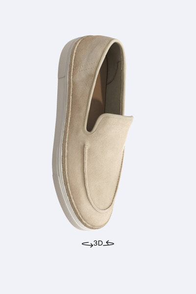 Casual split leather loafers
