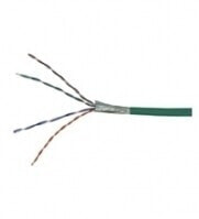 Wentronic CAT 5e Network Cable - F/UTP - 100 m - green - 100 m - Cat5e - F/UTP (FTP)