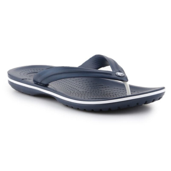 Мужские вьетнамки синие резиновые пляжные Flip-flops Crocs Crocband Flip M 11033-410