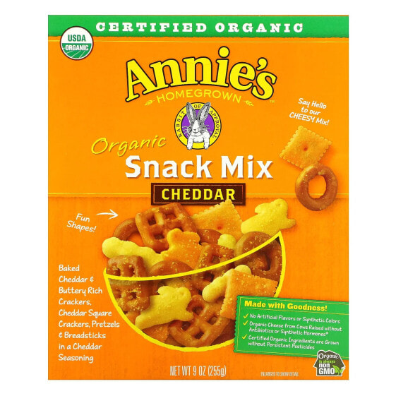 Organic Snack Mix, Cheddar, 9 oz (255 g)
