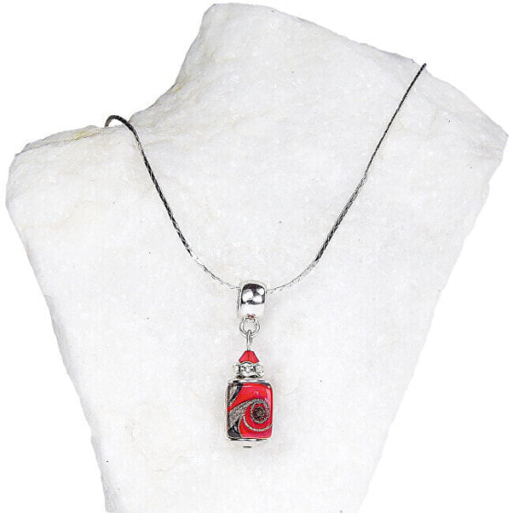 Passionate women´s Scarlet Passion necklace with Lampglas NSA16 pearl